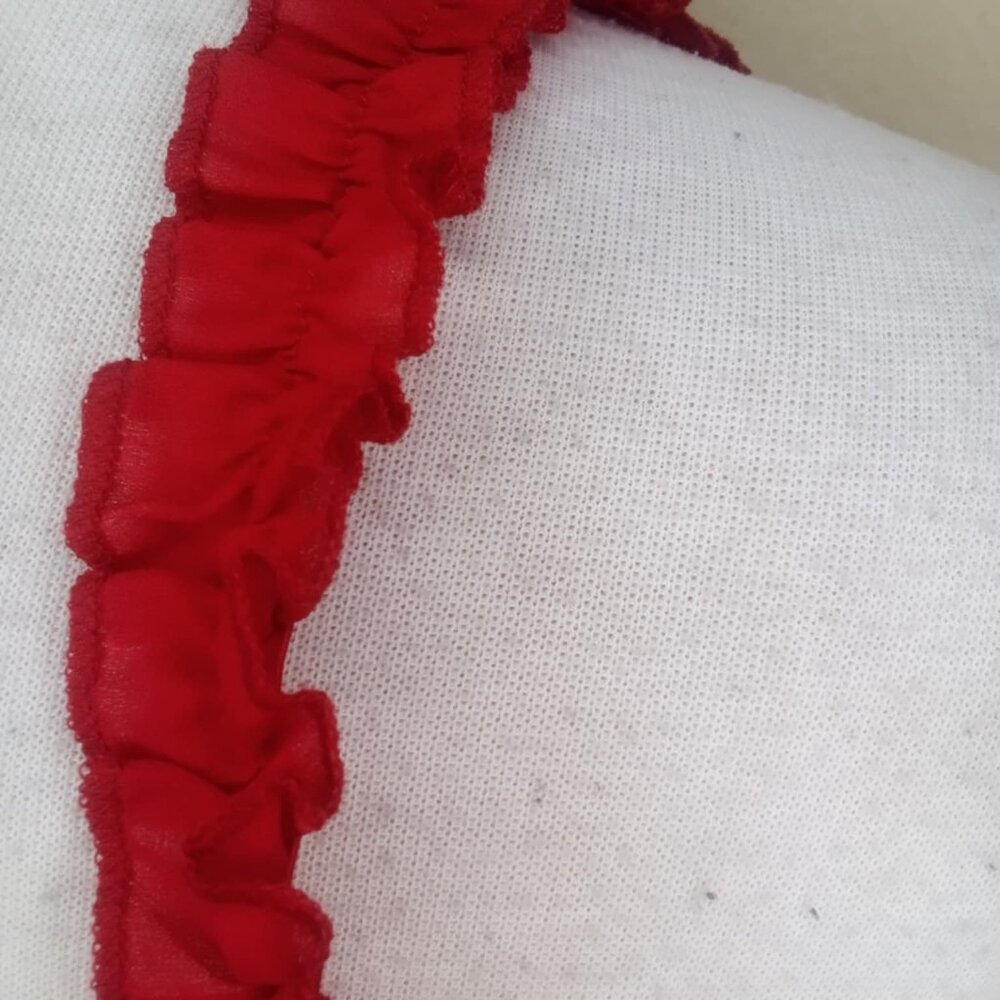 SEXY RED LACE RUFFLE DRESS BNWT - Picture 13 of 13